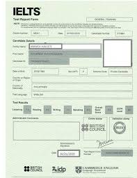 Certificat Ielts