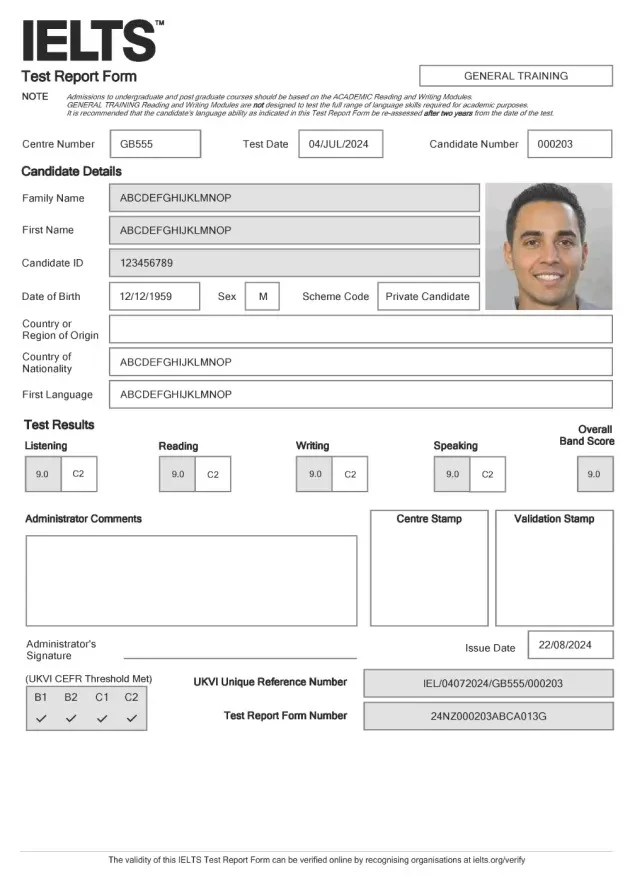 Ielts Ukvi General Training